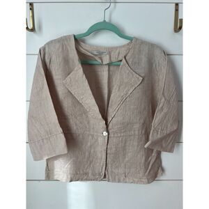 Viola Borghi Lagenlook 100% Linen Cardigan